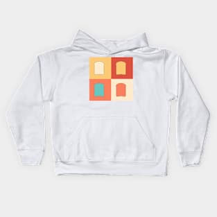 bread pixel art retro Kids Hoodie